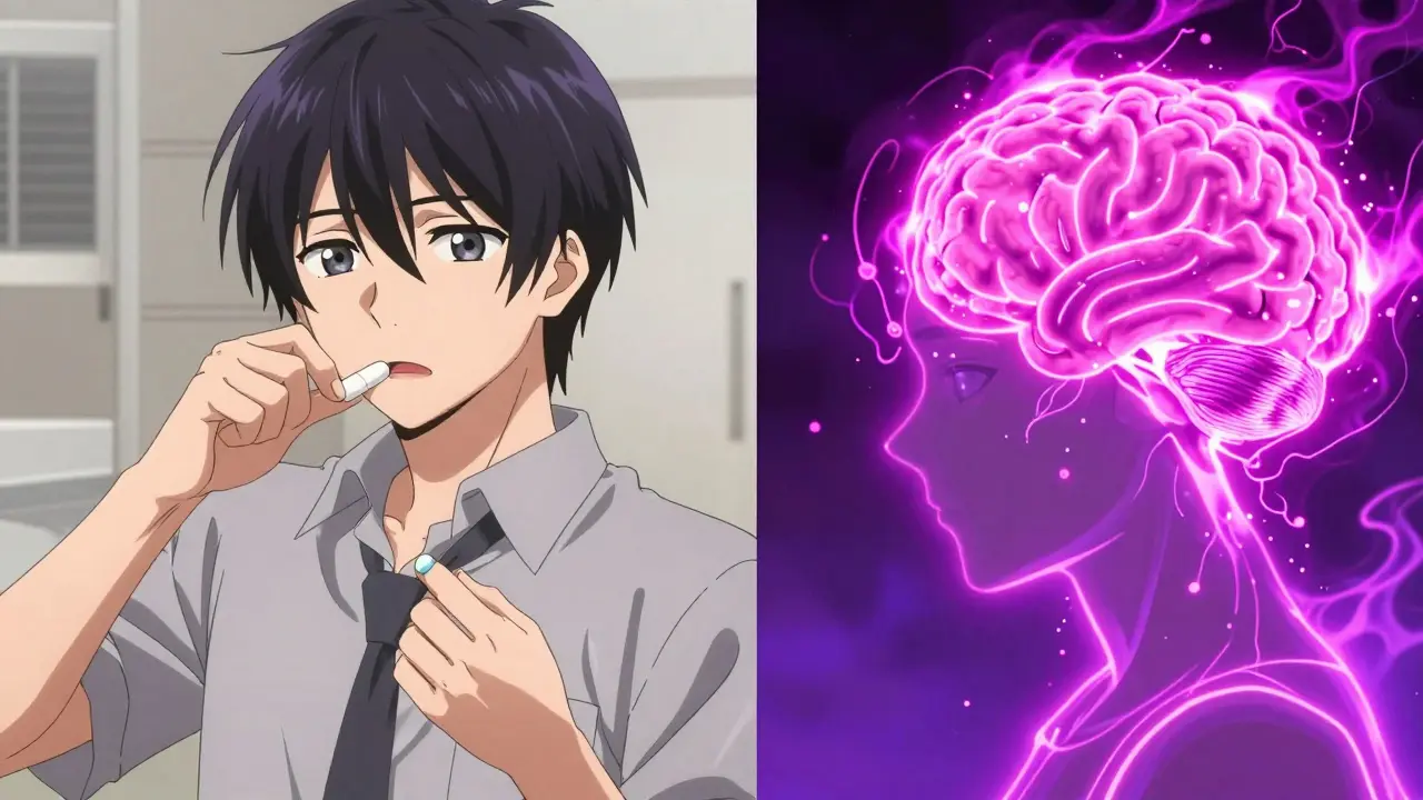 Split screen showing contraceptive failure and serotonin overload