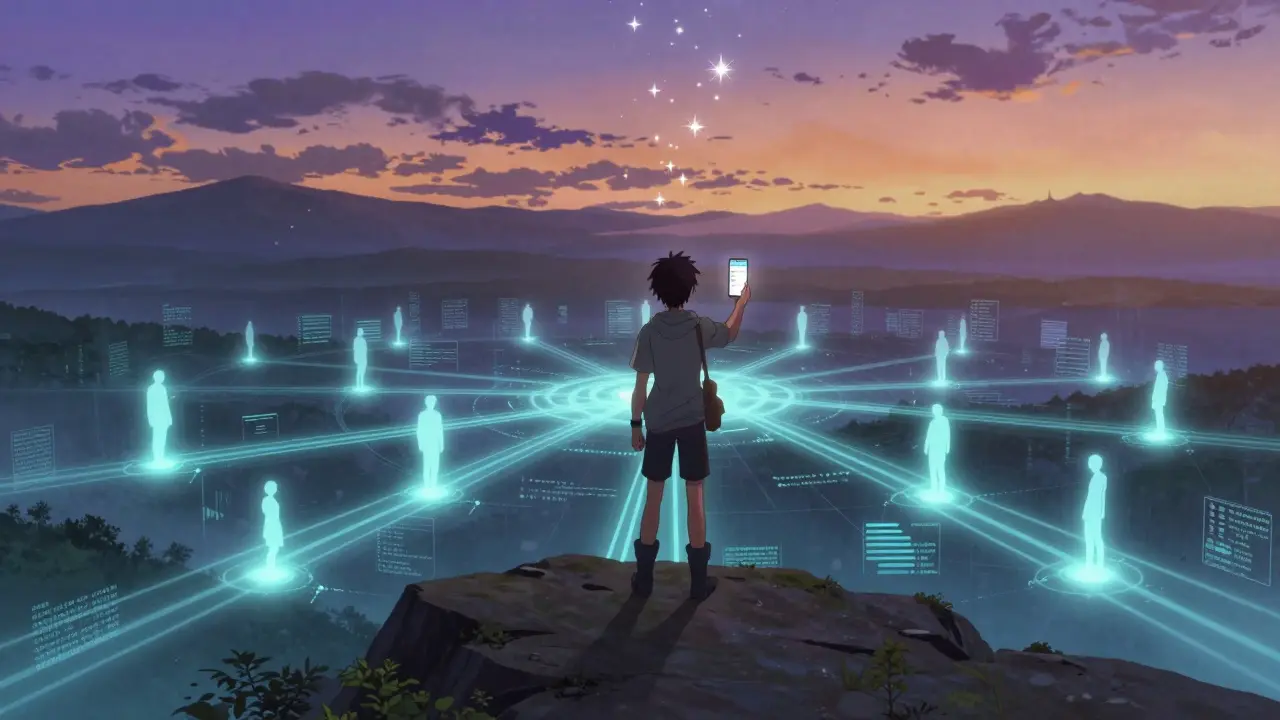 Anime hero connecting with patient community via data