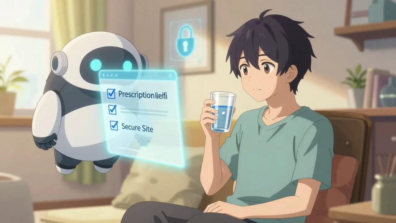 Anime hero safely taking prescribed blood pressure medication